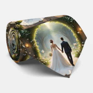 Happily Ever After Bride And Groom, Tie