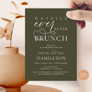 Happily Ever After Brunch Post Wedding Celebration Invitation