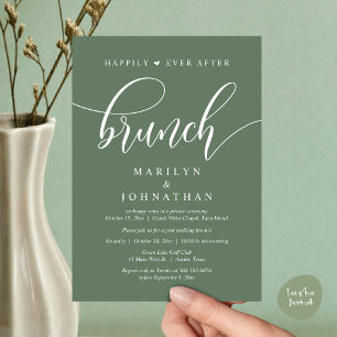 Happily Ever After Brunch, Post Wedding Invitation