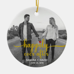 Happily Ever After Ceramic Ornament