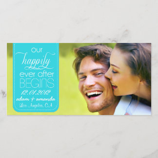 Happily Ever After Chic Save the Date Announcement