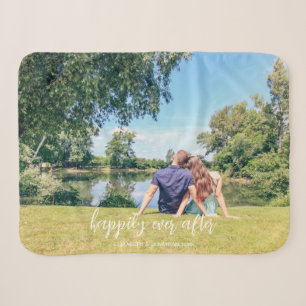 Happily Ever After Couple Photo Sherpa Blanket