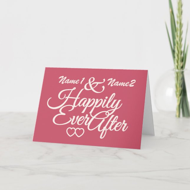 Happily Ever After custom cards (Front)