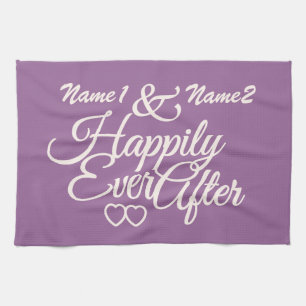 Happily Ever After custom hand towels
