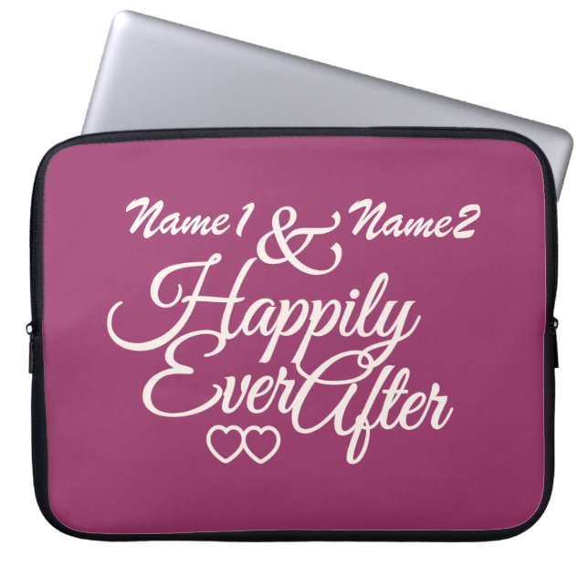 Happily Ever After custom laptop sleeve (Front)