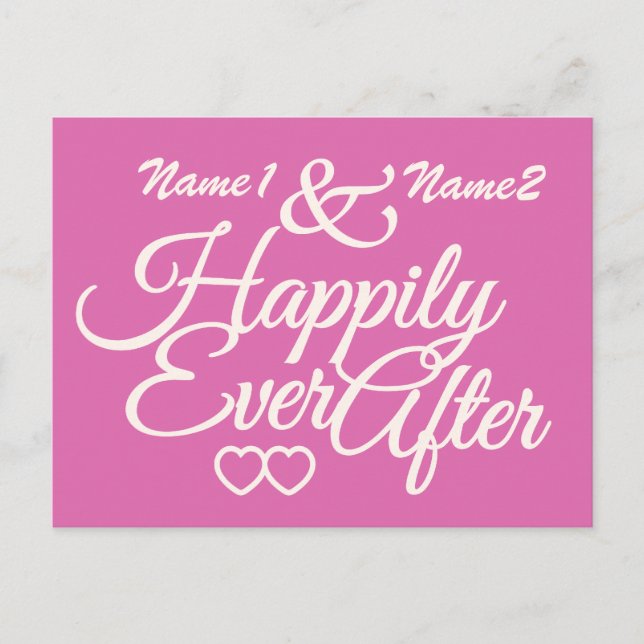 Happily Ever After custom postcard (Front)