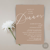 Happily Ever After Dinner Wedding Elopement Script
