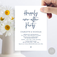 Happily Ever After Dinner Wedding Party Cash Bar