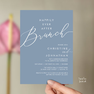 Happily Ever After Dinner Wedding Reception Dinner Invitation