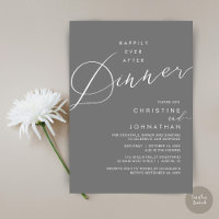 Happily Ever After Dinner Wedding Reception Dinner