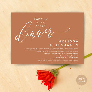 Happily Ever After Dinner Wedding Romantic Party Invitation