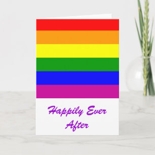 Happily Ever After/Gay Wedding Card