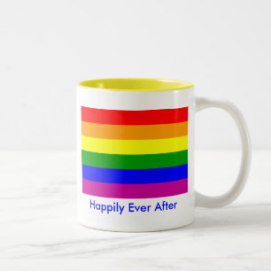 Happily Ever After/Gay Wedding Two-Tone Coffee Mug