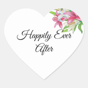 Happily Ever After Heart Sticker