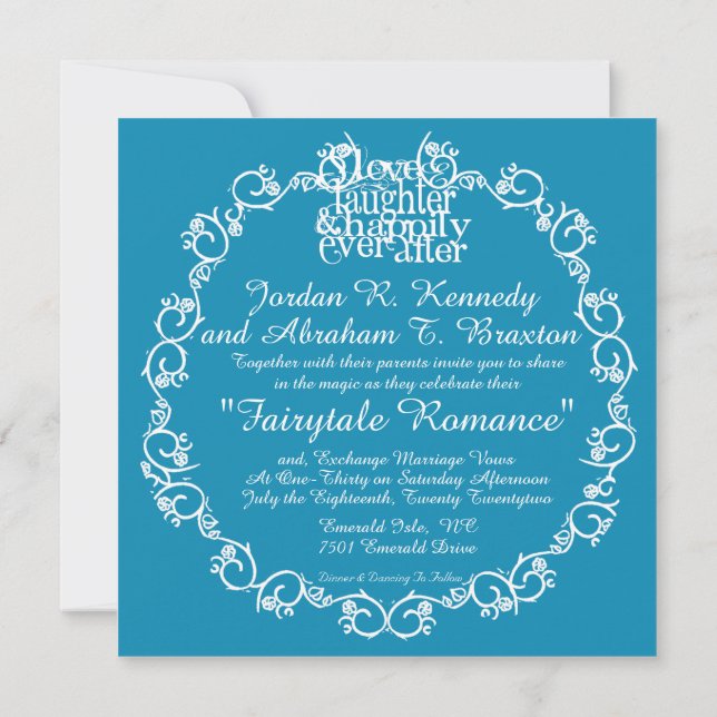 Happily Ever After Invitation (Back)