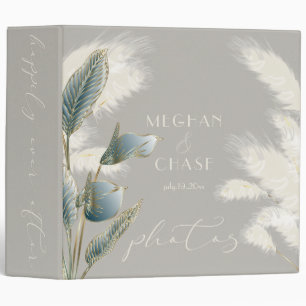 Happily Ever After Ivory Pampas Grass Photo Binder