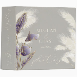 Happily Ever After Ivory Pampas Grass Photo Binder