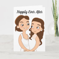 Happily Ever After Lesbian Wedding Congratulations