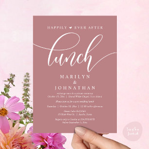 Happily Ever After Lunch, Post Wedding Invitation