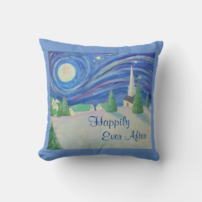 Happily Ever After Magical Throw Pillow (Front)