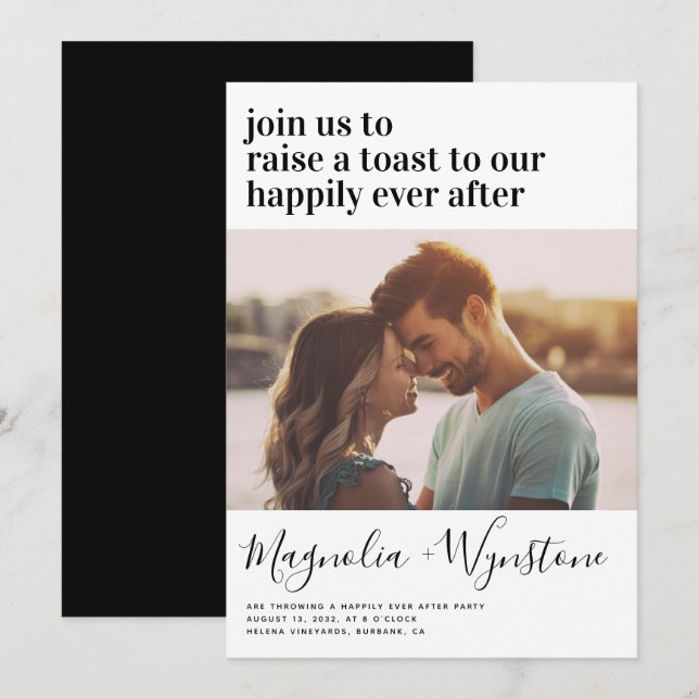 Happily Ever After Party Invitation (Front/Back)