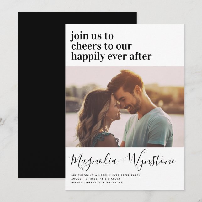 Happily Ever After Party Invitation (Front/Back)