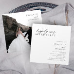 Happily Ever After Party Modern Elopement Wedding Invitation<br><div class="desc">Happily Ever After Party Modern Elopement Wedding Invitation</div>