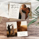 Happily Ever After Party Modern Photo Wedding Invitation<br><div class="desc">Happily Ever After Party Modern Photo Wedding Invitation</div>