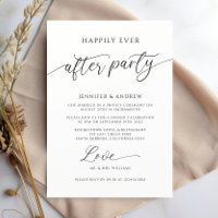 Happily Ever After Party Photo Wedding Reception