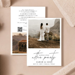 Happily Ever After Party QR Code 2 Photo Announcement