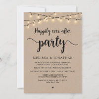 Happily Ever After Party,  String Lights Reception