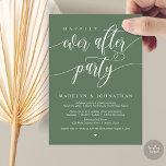 Happily Ever After Party Wedding Dinner, Copper Invitation<br><div class="desc">Announce and share your happily ever after in style with our modern theme design (Happily ever after party) wedding elopement celebration invitation card. It is ideal for couples who have decided to celebrate their best day. With its sophisticated yet playful design, this invitation is sure to set the tone for...</div>