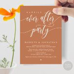 Happily Ever After Party Wedding Dinner, Copper Invitation<br><div class="desc">Announce and share your happily ever after in style with our modern theme design (Happily ever after party) wedding elopement celebration invitation card. It is ideal for couples who have decided to celebrate their best day. With its sophisticated yet playful design, this invitation is sure to set the tone for...</div>