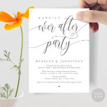 Happily Ever After Party Wedding Dinner, Grey Invitation<br><div class="desc">Announce and share your happily ever after in style with our modern theme design (Happily ever after party) wedding elopement celebration invitation card. It is ideal for couples who have decided to celebrate their best day. With its sophisticated yet playful design, this invitation is sure to set the tone for...</div>