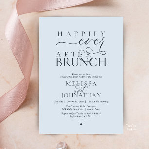 Happily Ever After Party Wedding Elopement Dinner Invitation