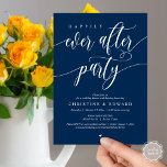 Happily Ever After Party, Wedding Elopement Dinner Invitation<br><div class="desc">Elegantly announce your happily ever after with our modern-themed wedding elopement celebration invitation card, "Happily Ever After Party". Tailored for couples continuing their love story, this invitation strikes a perfect balance of sophistication and charm, setting the scene for an unforgettable event. Featuring a modern contemporary script design, it adds a...</div>