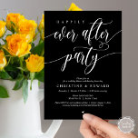 Happily Ever After Party, Wedding Elopement Dinner Invitation<br><div class="desc">Elegantly announce your happily ever after with our modern-themed wedding elopement celebration invitation card, "Happily Ever After Party". Tailored for couples continuing their love story, this invitation strikes a perfect balance of sophistication and charm, setting the scene for an unforgettable event. Featuring a modern contemporary script design, it adds a...</div>