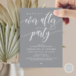 Happily Ever After Party, Wedding Elopement Dinner Invitation<br><div class="desc">Elegantly announce your happily ever after with our modern-themed wedding elopement celebration invitation card, "Happily Ever After Party". Tailored for couples continuing their love story, this invitation strikes a perfect balance of sophistication and charm, setting the scene for an unforgettable event. Featuring a modern contemporary script design, it adds a...</div>