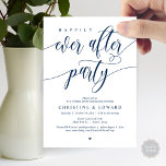 Happily Ever After Party, Wedding Elopement Dinner Invitation<br><div class="desc">Elegantly announce your happily ever after with our modern-themed wedding elopement celebration invitation card, "Happily Ever After Party". Tailored for couples continuing their love story, this invitation strikes a perfect balance of sophistication and charm, setting the scene for an unforgettable event. Featuring a modern contemporary script design, it adds a...</div>