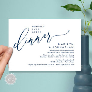 Happily Ever After Party Wedding Reception Dinner Invitation