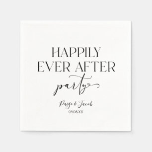 Happily Ever After Party Wedding Reception Napkin