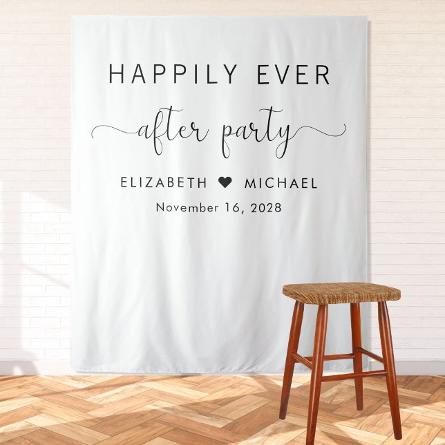 Happily Ever After Party Wedding Reception Tapestry (Creator Uploaded)