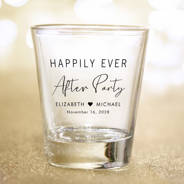 Happily Ever After Party Wedding Shot Glass (Creator Uploaded)