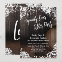 Happily Ever After Party Wine Barrel Lace & Lights