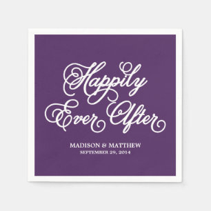 Happily Ever After   Personalized Paper Napkins