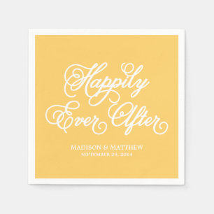 Happily Ever After   Personalized Paper Napkins