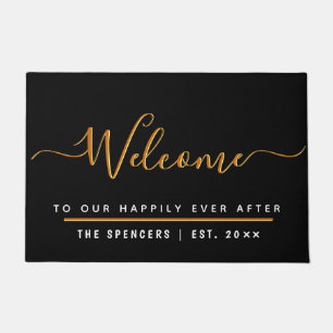 Happily Ever After Personalized Welcome Doormat