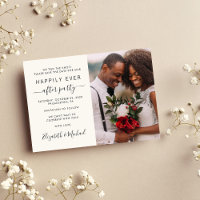 Happily Ever After Photo Cream Wedding Reception