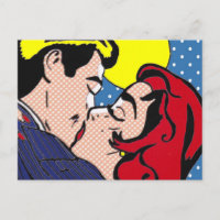 Happily Ever After Pop Art Postcard