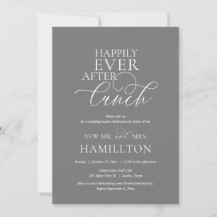 Happily Ever After Post wedding Lunch Celebration Invitation